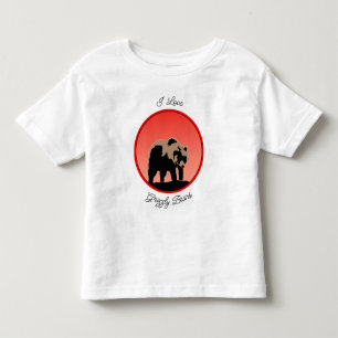 Grizzlybär bei Sonnenuntergang - Original Wildlife Kleinkind T-shirt