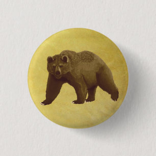 Grizzlybär Button