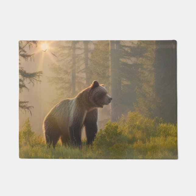 Grizzlybär Fußmatte (Vorderseite)