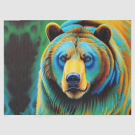 Grizzlybär gestrichen seidenpapier