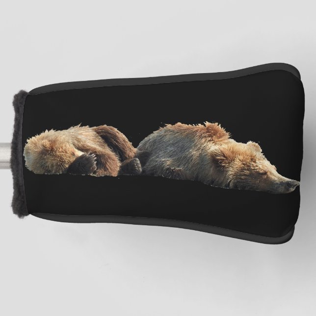 Grizzlybär Golf Head Cover Golf Headcover (Vorderseite)