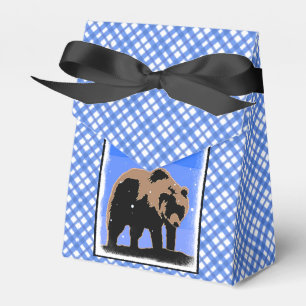 Grizzlybär im Winter - Original Wildlife Art Geschenkschachtel