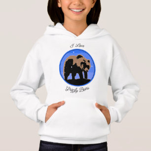 Grizzlybär im Winter - Original Wildlife Art Ho Hoodie
