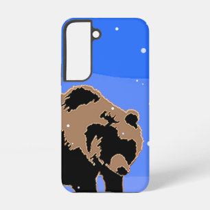 Grizzlybär im Winter - Original Wildlife Art Samsung Galaxy Hülle