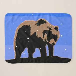Grizzlybär im Winter - Original Wildlife Art Sherpadecke