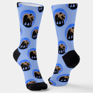 Grizzlybär im Winter - Original Wildlife Art Socken