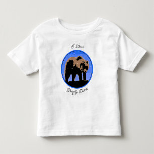 Grizzlybär im Winter - Original Wildlife Art zu Fu Kleinkind T-shirt