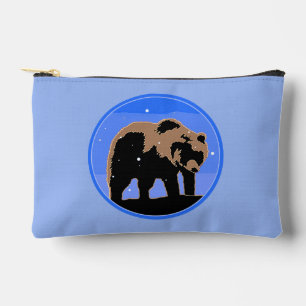 Grizzlybär im Winter - Original Wildlife Art Zubehörtasche