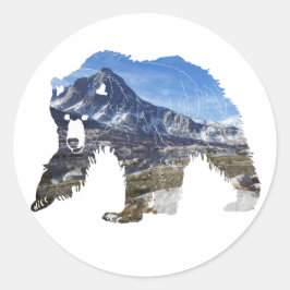 Grizzlybär in den oberen Sierras: Aufkleber