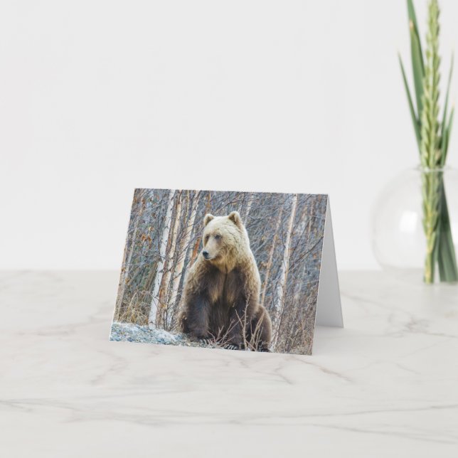 Grizzlybär Karte (Vorderseite)