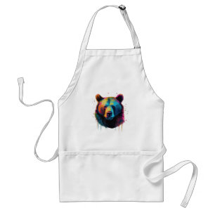 Grizzlybär Liebhaber des Pops Art Big Grizzly Bäre Schürze