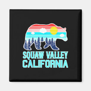 Grizzlybär Olympic Valley Kalifornien Vintage Magnet