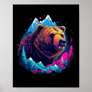 Grizzlybär Outdoor Natur Alaska Jagd Wandern Poster