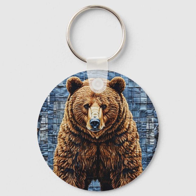 Grizzlybär Schlüsselanhänger (Vorderseite)