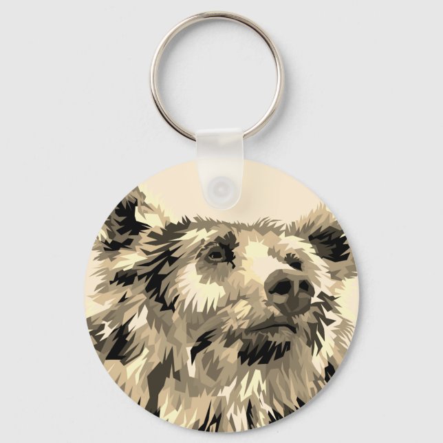 Grizzlybär Schlüsselanhänger (Vorderseite)