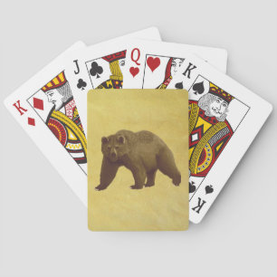 Grizzlybär Spielkarten