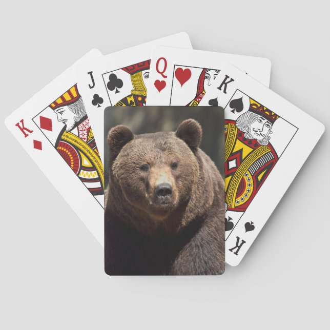 Grizzlybär-Spielkarten Spielkarten (Rückseite)