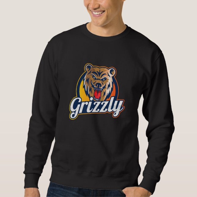Grizzlybär Sweatshirt (Vorderseite)