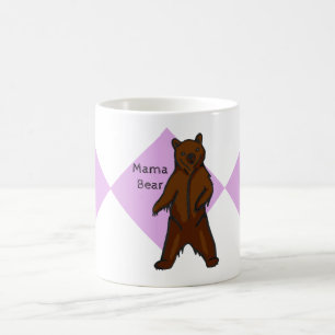 Grizzlybär-Tee Mutter-Bear Hand-drawn oder Kaffeetasse