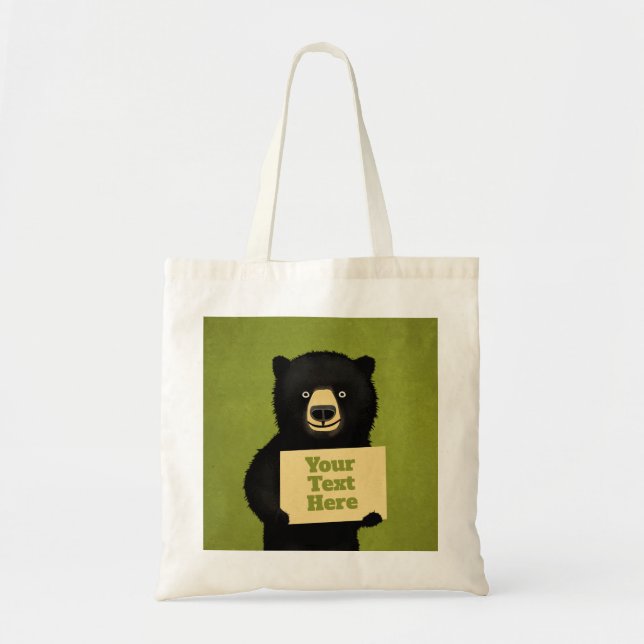 Grizzlybär Tragetasche (Vorne)