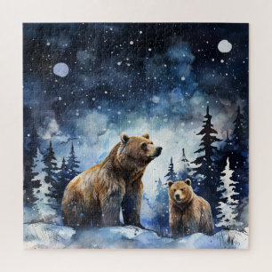 Grizzlybär und Baby