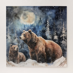 Grizzlybär und Baby