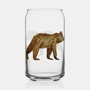 Grizzlybären Dosenglas