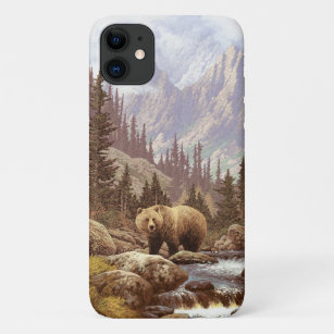 Grizzlybären-Landschaft iPhone 11 Hülle
