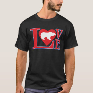 Grizzlybären-Liebe T-Shirt
