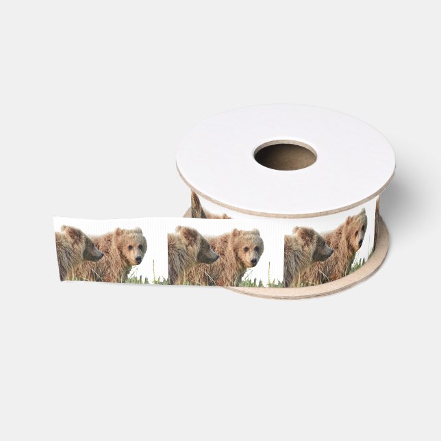 Grizzlybären Ripsband (Spule)