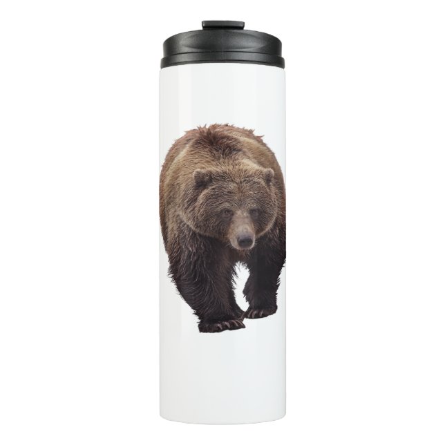 Grizzlybären-Thermaltumbler Thermosbecher (Vorderseite)