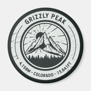 Grizzy Peak Colorado Wandern Magnet