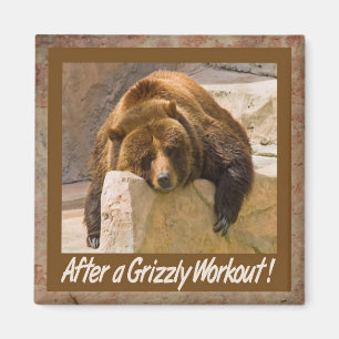 Grizzy Workout Magnet