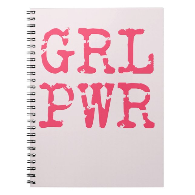 GRL PWR (girlpower Notebook) Notizblock (Vorderseite)