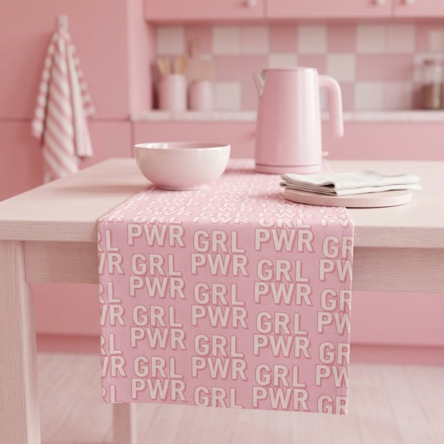 GRL PWR GROßER TISCHLÄUFER (Von Creator hochgeladen)