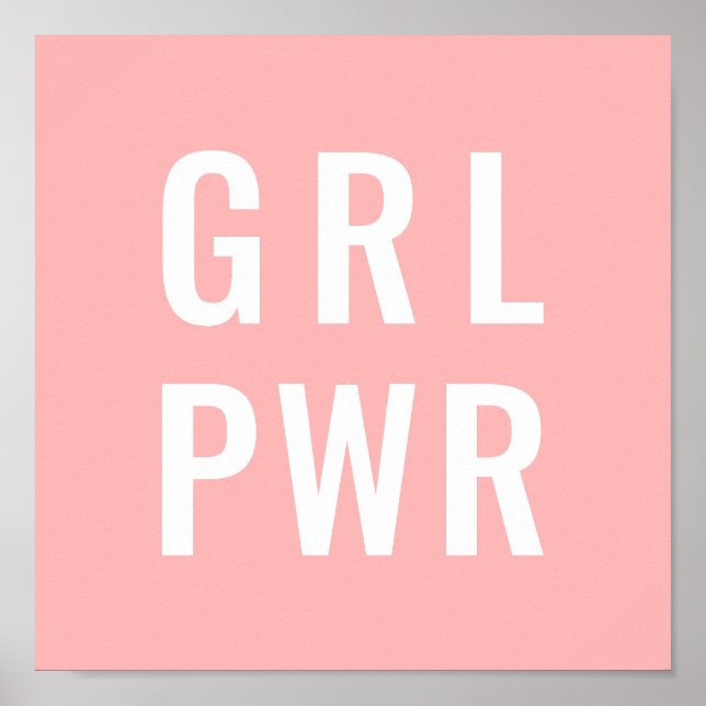 GRL PWR Rose Poster (Vorne)