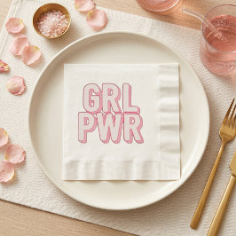 GRL PWR SERVIETTE