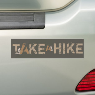 Grnge macht eine Wandertypografie Autoaufkleber