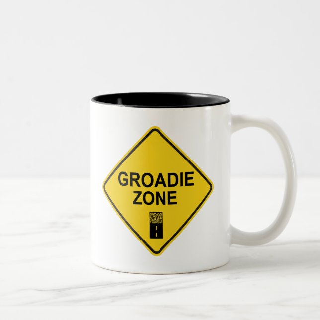 Groadie Zone Gravel Cycling Zweifarbige Tasse (Rechts)