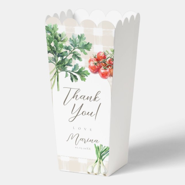 Grob mit Liebe Market Babydusche Geschenkschachtel (Vorderseite)