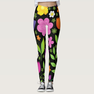 Grob positive Blume farbenfroh Leggings