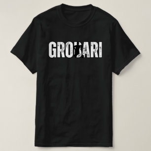 Grobari Grobar mit Schaufel Schwarz Weiße Partizan T-Shirt