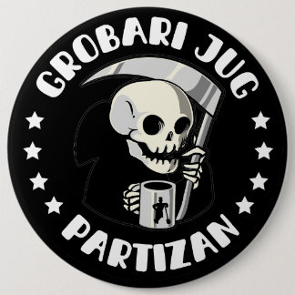 Grobari Jug Partizan Button