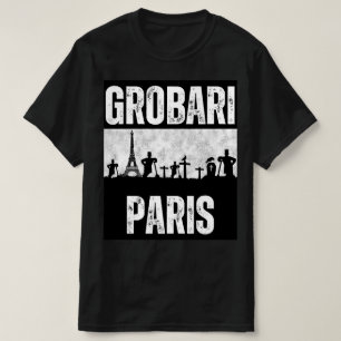 Grobari Paris Eiffelturm und Friedhof  T-Shirt