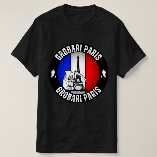Grobari Paris Francuska T-Shirt (Design vorne)