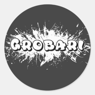Grobari Runder Aufkleber