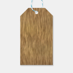Grobe Faux-Holz-Optik im natürlichen Farbton Geschenkanhänger