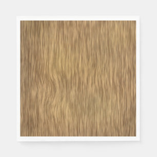Grobe Faux-Holz-Optik im natürlichen Farbton Serviette