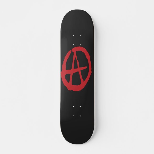 Grobe rote u. schwarze skateboard (Vorne)