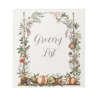 Grocery List Notizblock